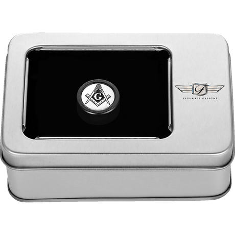 FIGURATI DESIGNS HEEL - TOE SHIFTER COVER WITH MASONIC EMBLEM - DRIVEN Canada's Powersports FD42 - HTSC - BLK