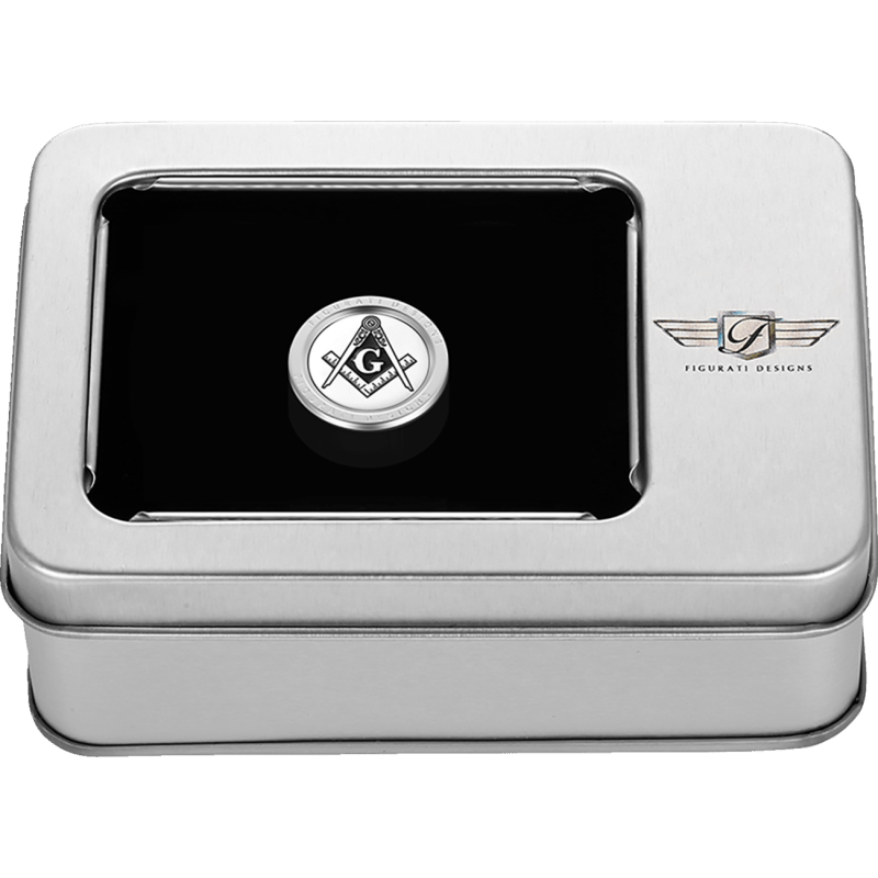 FIGURATI DESIGNS HEEL - TOE SHIFTER COVER WITH MASONIC EMBLEM - DRIVEN Canada's Powersports FD42 - HTSC - SS