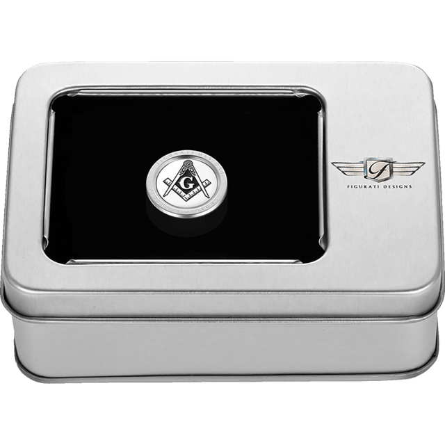 FIGURATI DESIGNS HEEL - TOE SHIFTER COVER WITH MASONIC EMBLEM - DRIVEN Canada's Powersports FD42 - HTSC - SS