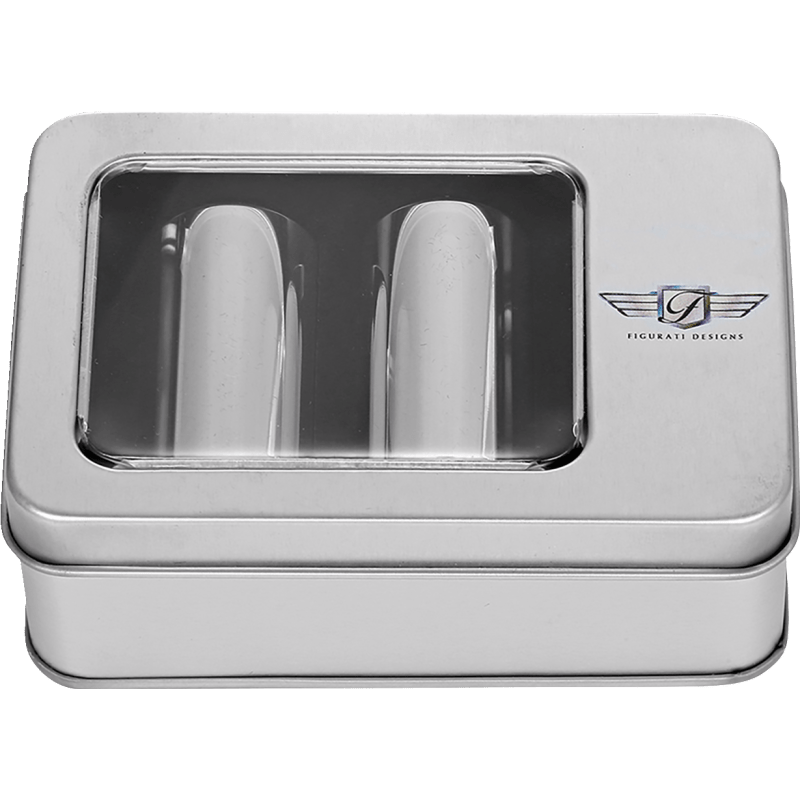 FIGURATI DESIGNS ND DOCKING COVERS PLAIN SILVER - 25.2X46.5MM - DRIVEN Canada's Powersports FD60 - DC - 25.2/46.5 - SS