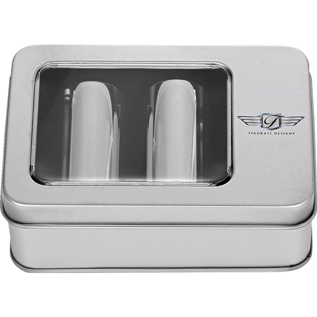 FIGURATI DESIGNS ND DOCKING COVERS PLAIN SILVER - 25.2X46.5MM - DRIVEN Canada's Powersports FD60 - DC - 25.2/46.5 - SS