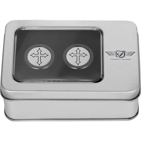FIGURATI DESIGNS ND MAG DOCKING COVERS WITH CROSS - 25.2X32MM - DRIVEN Canada's Powersports FD41 - DC - 25.2/32 - BLK
