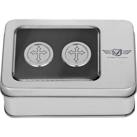 FIGURATI DESIGNS ND MAG DOCKING COVERS WITH CROSS - 25.2X32MM - DRIVEN Canada's Powersports FD41 - DC - 25.2/32 - SS
