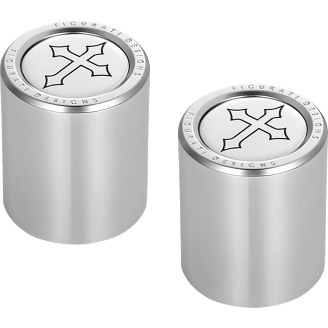 FIGURATI DESIGNS ND MAG DOCKING COVERS WITH CROSS - 25.2X32MM - DRIVEN Canada's Powersports FD41 - DC - 25.2/32 - SS