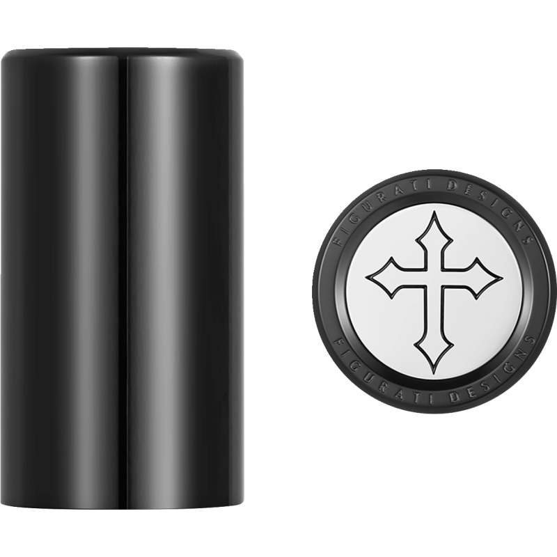 FIGURATI DESIGNS ND MAG DOCKING COVERS WITH CROSS - 25.2X46.5MM - DRIVEN Canada's Powersports FD41 - DC - 25.2/46.5 - BLK