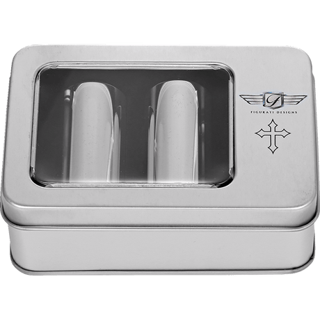 FIGURATI DESIGNS ND MAG DOCKING COVERS WITH CROSS - 25.2X46.5MM - DRIVEN Canada's Powersports FD41 - DC - 25.2/46.5 - SS