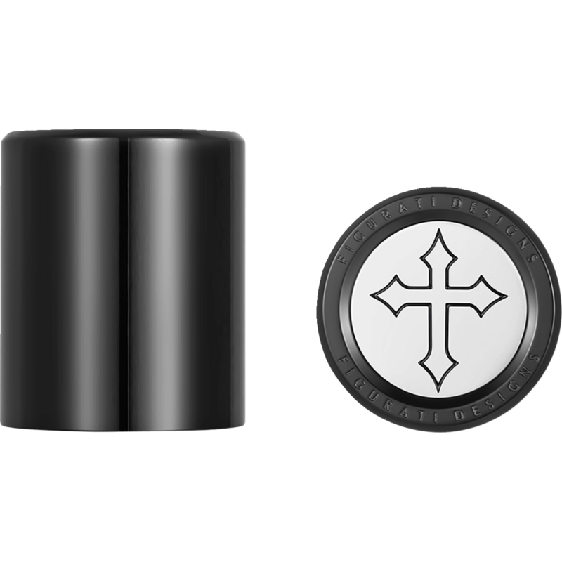 FIGURATI DESIGNS ND MAG DOCKING COVERS WITH CROSS - 27.2X32MM - DRIVEN Canada's Powersports FD41 - DC - 27.2/32 - BLK