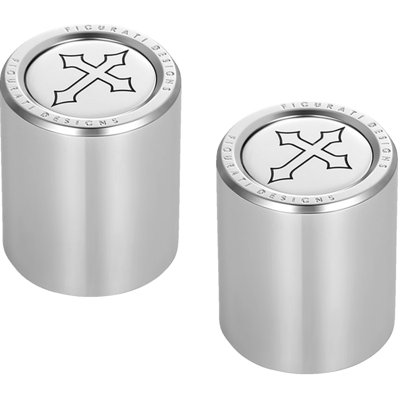 FIGURATI DESIGNS ND MAG DOCKING COVERS WITH CROSS - 27.2X32MM - DRIVEN Canada's Powersports FD41 - DC - 27.2/32 - SS