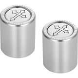 FIGURATI DESIGNS ND MAG DOCKING COVERS WITH CROSS - 27.2X32MM - DRIVEN Canada's Powersports FD41 - DC - 27.2/32 - SS