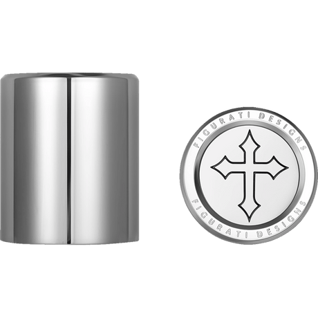 FIGURATI DESIGNS ND MAG DOCKING COVERS WITH CROSS - 27.2X32MM - DRIVEN Canada's Powersports FD41 - DC - 27.2/32 - SS