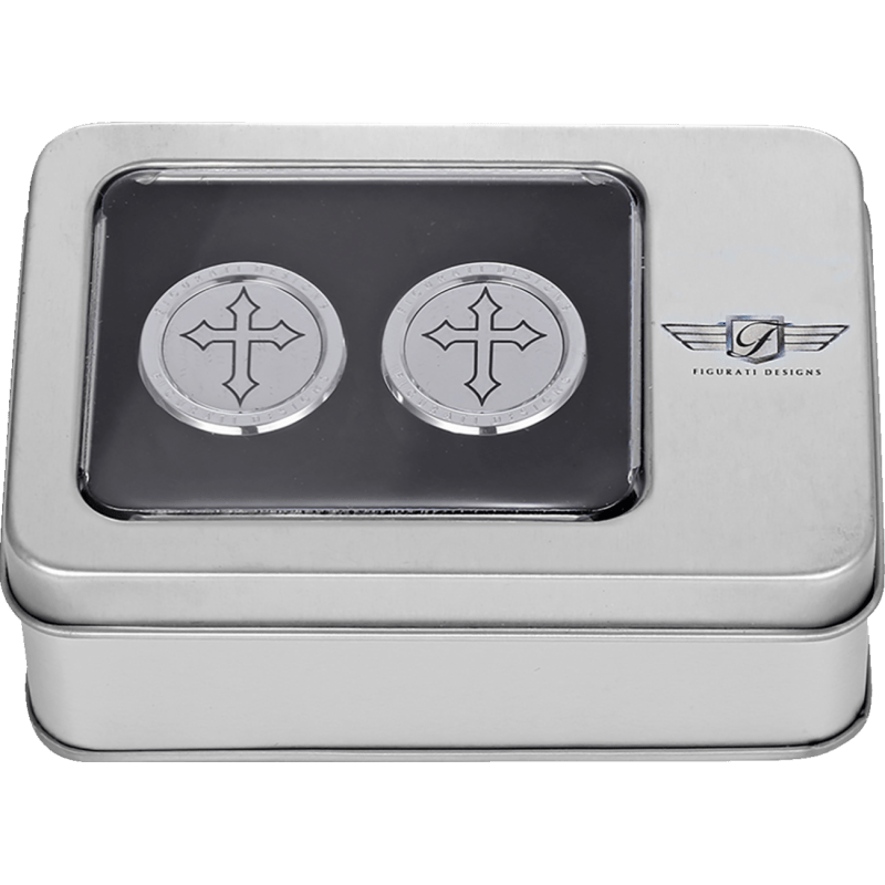 FIGURATI DESIGNS ND MAG DOCKING COVERS WITH CROSS - 27.2X32MM - DRIVEN Canada's Powersports FD41 - DC - 27.2/32 - SS