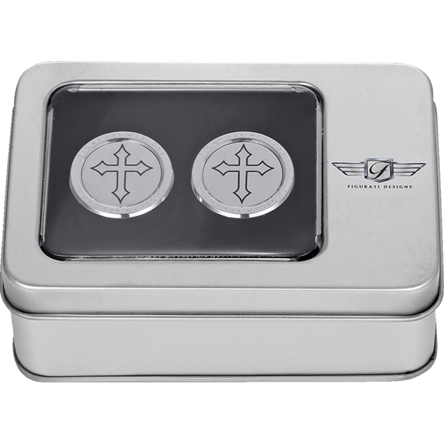 FIGURATI DESIGNS ND MAG DOCKING COVERS WITH CROSS - 27.2X32MM - DRIVEN Canada's Powersports FD41 - DC - 27.2/32 - SS