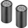 FIGURATI DESIGNS ND MAG DOCKING COVERS WITH MALTESE CROSS - 25.2X46.5MM - DRIVEN Canada's Powersports FD74 - DC - 25.2/46.5 - BLK