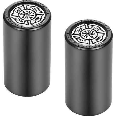 FIGURATI DESIGNS ND MAG DOCKING COVERS WITH MALTESE CROSS - 25.2X46.5MM - DRIVEN Canada's Powersports FD74 - DC - 25.2/46.5 - BLK