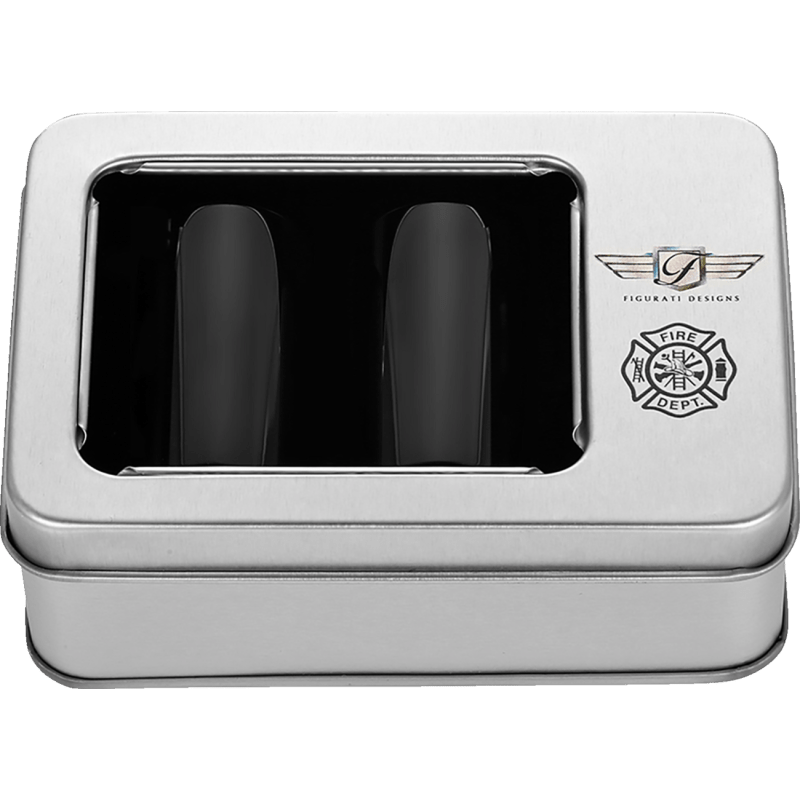 FIGURATI DESIGNS ND MAG DOCKING COVERS WITH MALTESE CROSS - 25.2X46.5MM - DRIVEN Canada's Powersports FD74 - DC - 25.2/46.5 - BLK