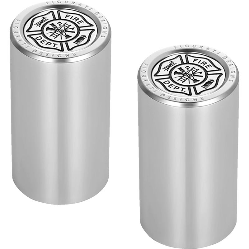 FIGURATI DESIGNS ND MAG DOCKING COVERS WITH MALTESE CROSS - 25.2X46.5MM - DRIVEN Canada's Powersports FD74 - DC - 25.2/46.5 - SS
