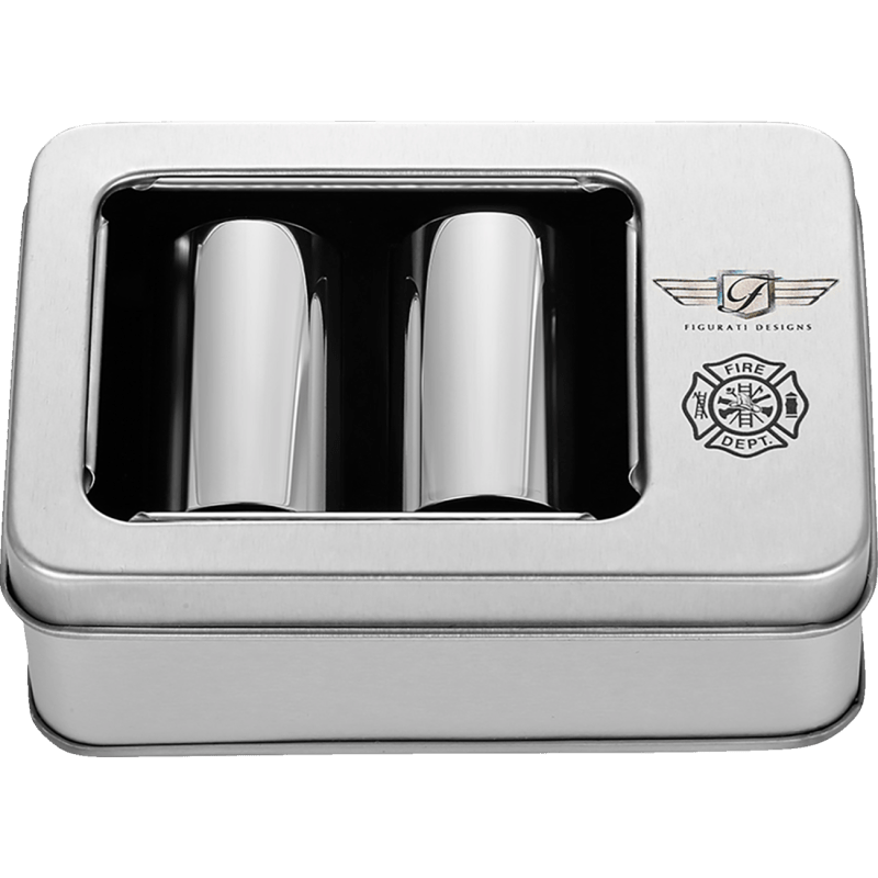 FIGURATI DESIGNS ND MAG DOCKING COVERS WITH MALTESE CROSS - 25.2X46.5MM - DRIVEN Canada's Powersports FD74 - DC - 25.2/46.5 - SS