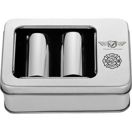 FIGURATI DESIGNS ND MAG DOCKING COVERS WITH MALTESE CROSS - 25.2X46.5MM - DRIVEN Canada's Powersports FD74 - DC - 25.2/46.5 - SS