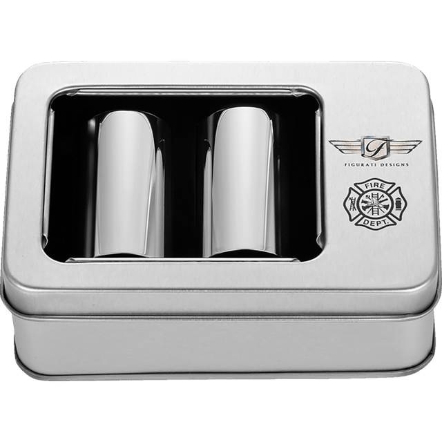 FIGURATI DESIGNS ND MAG DOCKING COVERS WITH MALTESE CROSS - 25.2X46.5MM - DRIVEN Canada's Powersports FD74 - DC - 25.2/46.5 - SS