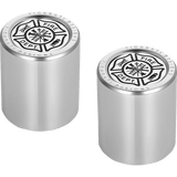 FIGURATI DESIGNS ND MAG DOCKING COVERS WITH MALTESE CROSS - 27.2X32MM - DRIVEN Canada's Powersports FD74 - DC - 27.2/32 - SS