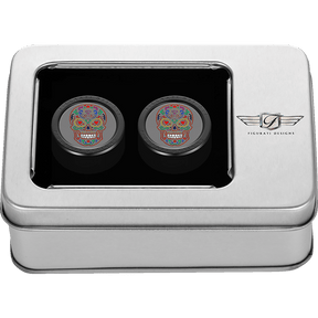 FIGURATI DESIGNS ND MAG DOCKING COVERS WITH SUGAR SKULL - 25.2X32MM - DRIVEN Canada's Powersports FD30 - DC - 25.2/32 - BLK