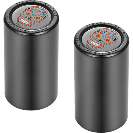 FIGURATI DESIGNS ND MAG DOCKING COVERS WITH SUGAR SKULL - 25.2X46.5MM - DRIVEN Canada's Powersports FD30 - DC - 25 - 45 - BLK