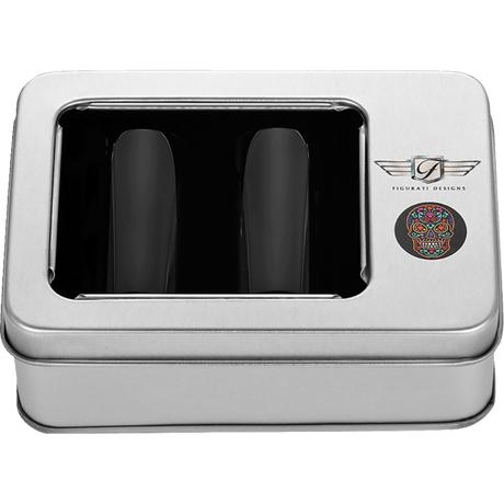 FIGURATI DESIGNS ND MAG DOCKING COVERS WITH SUGAR SKULL - 25.2X46.5MM - DRIVEN Canada's Powersports FD30 - DC - 25 - 45 - BLK