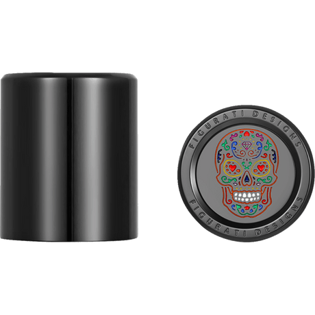 FIGURATI DESIGNS ND MAG DOCKING COVERS WITH SUGAR SKULL - 27.2X32MM - DRIVEN Canada's Powersports FD30 - DC - 27 - 30 - BLK