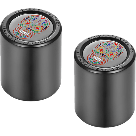 FIGURATI DESIGNS ND MAG DOCKING COVERS WITH SUGAR SKULL - 27.2X32MM - DRIVEN Canada's Powersports FD30 - DC - 27 - 30 - BLK