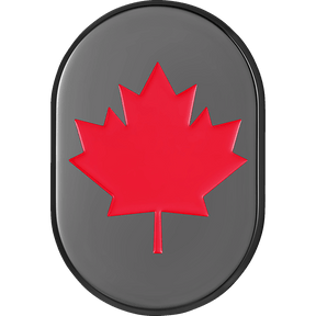 FIGURATI DESIGNS RED MAPLE LEAF ANTENNA COVER LEFT - DRIVEN Canada's Powersports FD03 - AC - BLK - LT