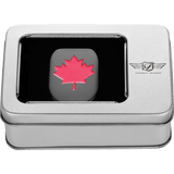 FIGURATI DESIGNS RED MAPLE LEAF ANTENNA COVER LEFT - DRIVEN Canada's Powersports FD03 - AC - BLK - LT