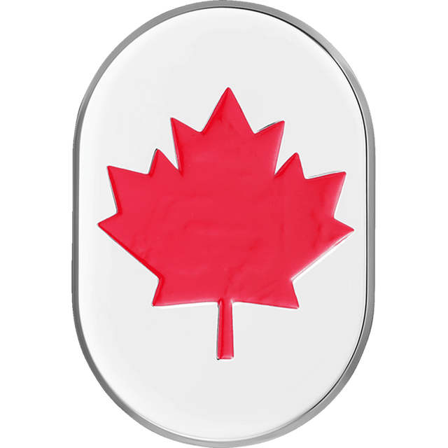 FIGURATI DESIGNS RED MAPLE LEAF ANTENNA COVER LEFT - DRIVEN Canada's Powersports FD03 - AC - SS - LT