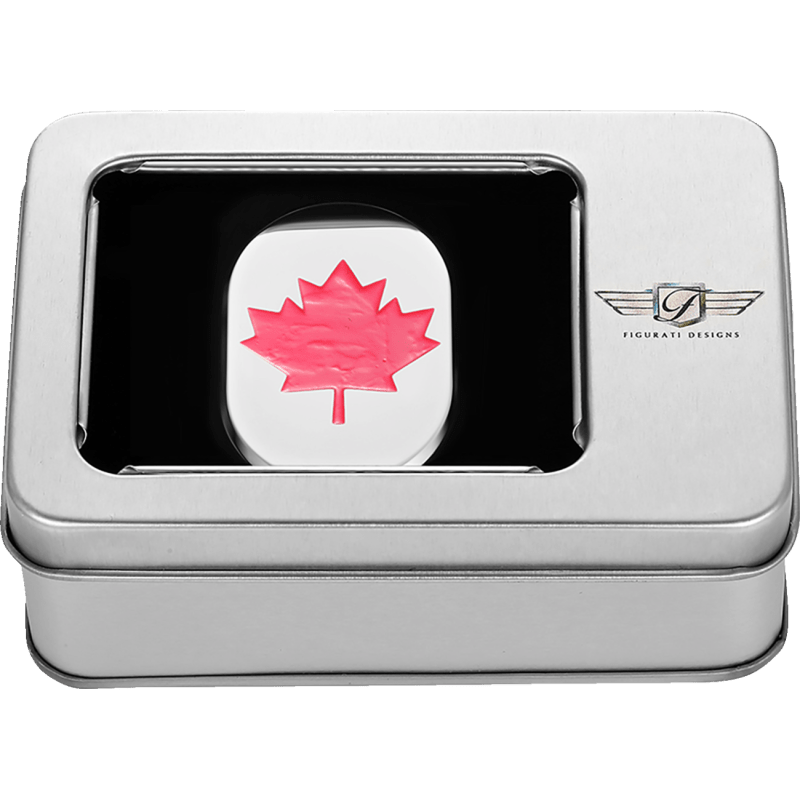 FIGURATI DESIGNS RED MAPLE LEAF ANTENNA COVER LEFT - DRIVEN Canada's Powersports FD03 - AC - SS - LT