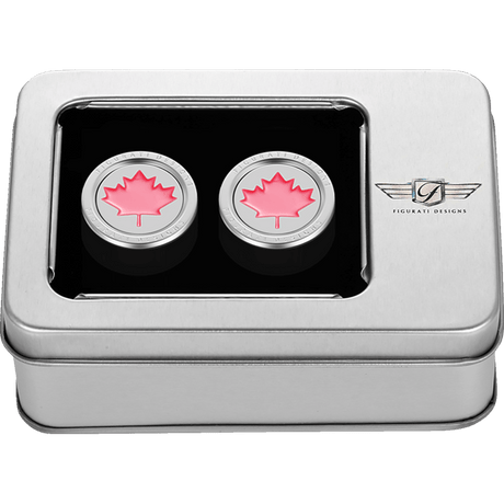 FIGURATI DESIGNS RED MAPLE LEAF DOCKING COVERS 25X32MM - DRIVEN Canada's Powersports FD03 - 25.2/32 - SS