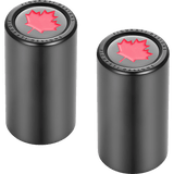 FIGURATI DESIGNS RED MAPLE LEAF DOCKING COVERS 25X46MM - DRIVEN Canada's Powersports FD03 - 25.2/46.5 - BK