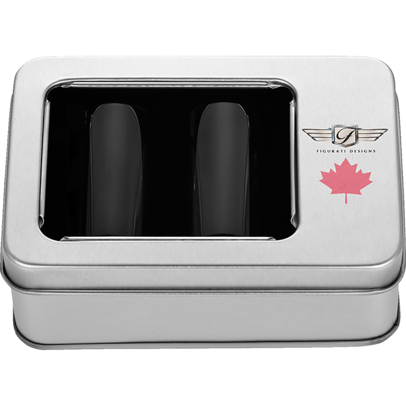 FIGURATI DESIGNS RED MAPLE LEAF DOCKING COVERS 25X46MM - DRIVEN Canada's Powersports FD03 - 25.2/46.5 - BK