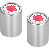 FIGURATI DESIGNS RED MAPLE LEAF DOCKING COVERS 27X32MM - DRIVEN Canada's Powersports FD03 - 27.2/32 - SS