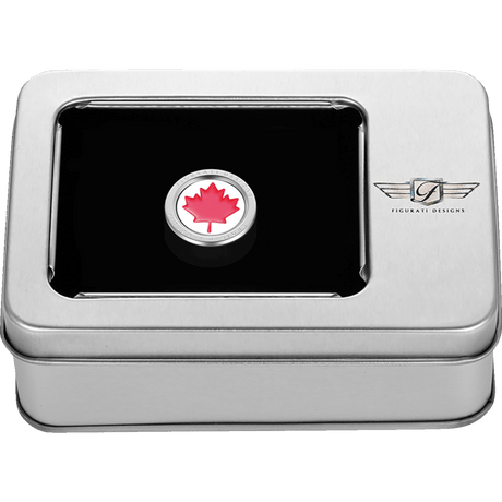 FIGURATI DESIGNS RED MAPLE LEAF SHIFTER COVER - DRIVEN Canada's Powersports FD03 - HTSC - SS