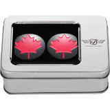 FIGURATI DESIGNS RED MAPLE LEAF SWING ARM COVER - DRIVEN Canada's Powersports FD03 - BK