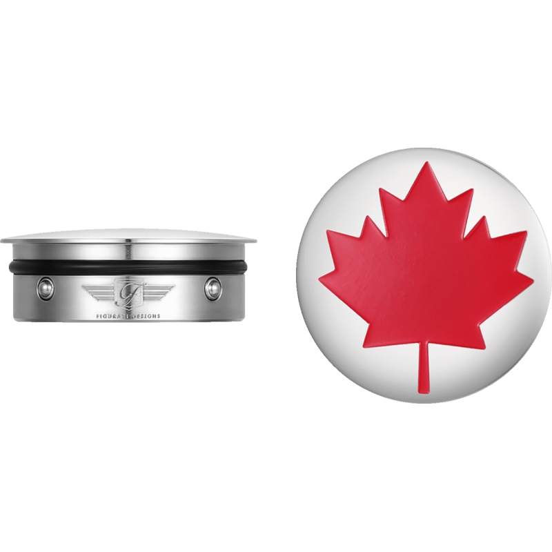 FIGURATI DESIGNS RED MAPLE LEAF SWING ARM COVER - DRIVEN Canada's Powersports FD03 - SS