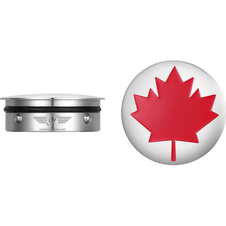 FIGURATI DESIGNS RED MAPLE LEAF SWING ARM COVER - DRIVEN Canada's Powersports FD03 - SS