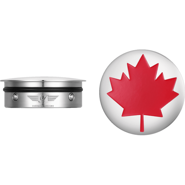 FIGURATI DESIGNS RED MAPLE LEAF SWING ARM COVER - DRIVEN Canada's Powersports FD03 - SS
