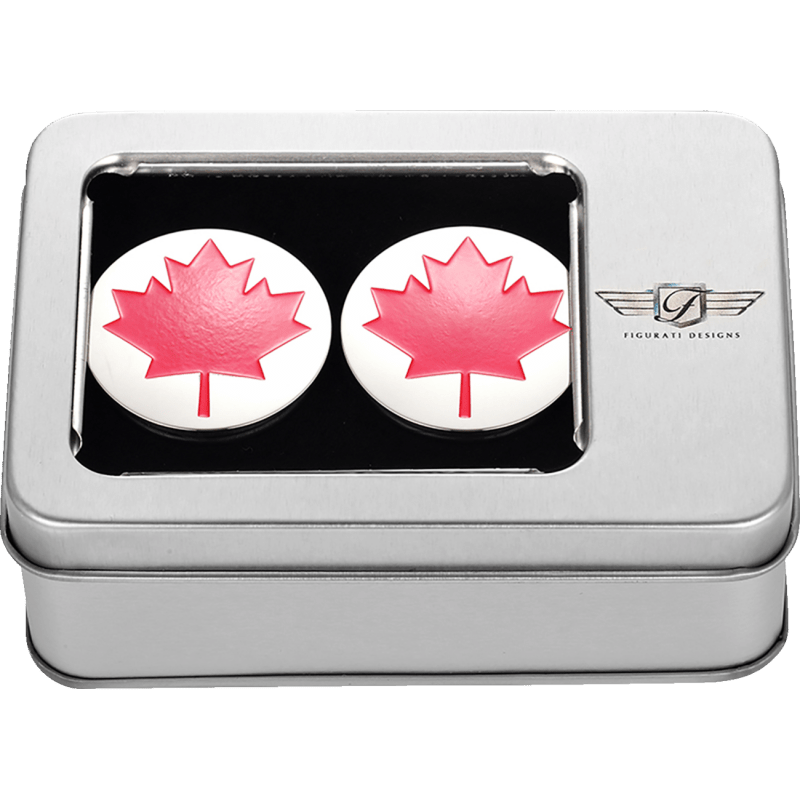 FIGURATI DESIGNS RED MAPLE LEAF SWING ARM COVER - DRIVEN Canada's Powersports FD03 - SS