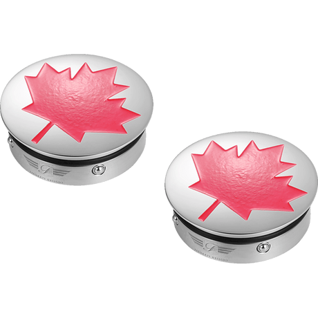 FIGURATI DESIGNS RED MAPLE LEAF SWING ARM COVER - DRIVEN Canada's Powersports FD03 - SS