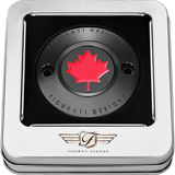 FIGURATI DESIGNS RED MAPLE LEAF TIMING COVER M8 - DRIVEN Canada's Powersports FD03 - TC - 2H - BK