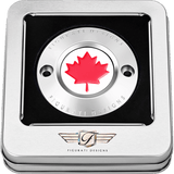 FIGURATI DESIGNS RED MAPLE LEAF TIMING COVER M8 - DRIVEN Canada's Powersports FD03 - TC - 2H - SS