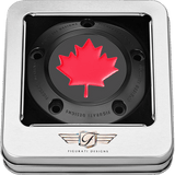 FIGURATI DESIGNS RED MAPLE LEAF TWIN CAM TIMING COVER - DRIVEN Canada's Powersports FD03 - TC - 5H - BK