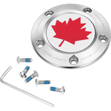 FIGURATI DESIGNS RED MAPLE LEAF TWIN CAM TIMING COVER - DRIVEN Canada's Powersports FD03 - TC - 5H - SS