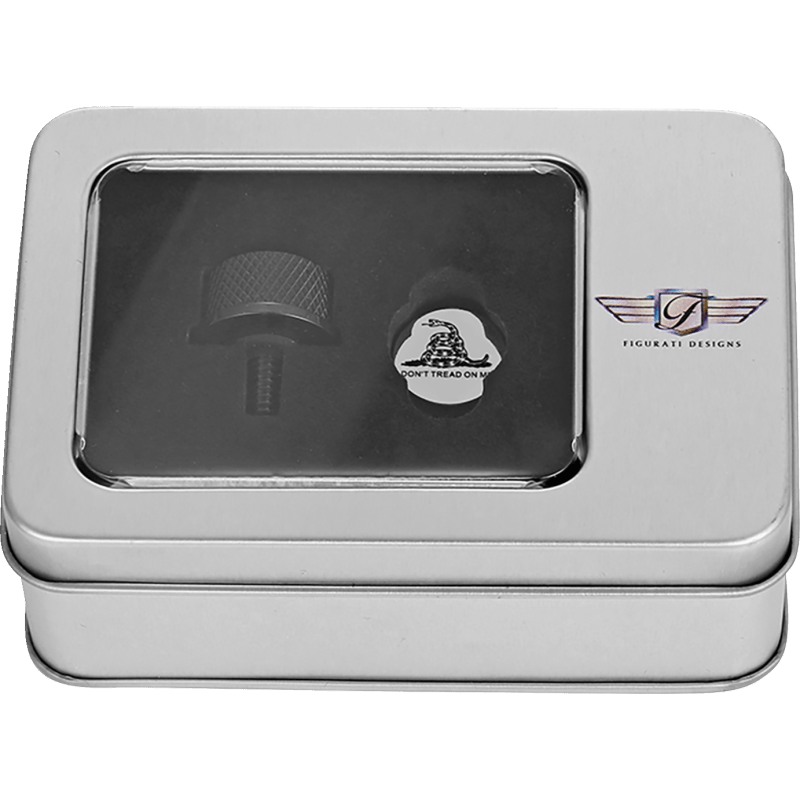 FIGURATI DESIGNS SEAT SCREW WITH 3M DON'T TREAD ON ME INSERT - DRIVEN Canada's Powersports FD40 - SEAT_SCREW - BLK