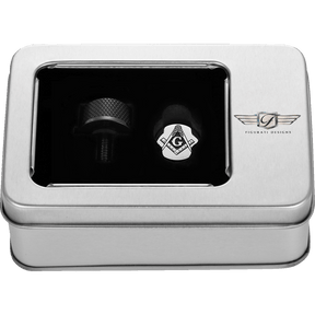 FIGURATI DESIGNS SEAT SCREW WITH 3M MASONIC EMBLEM INSERT - DRIVEN Canada's Powersports FD42 - SEAT_SCREW - BLK